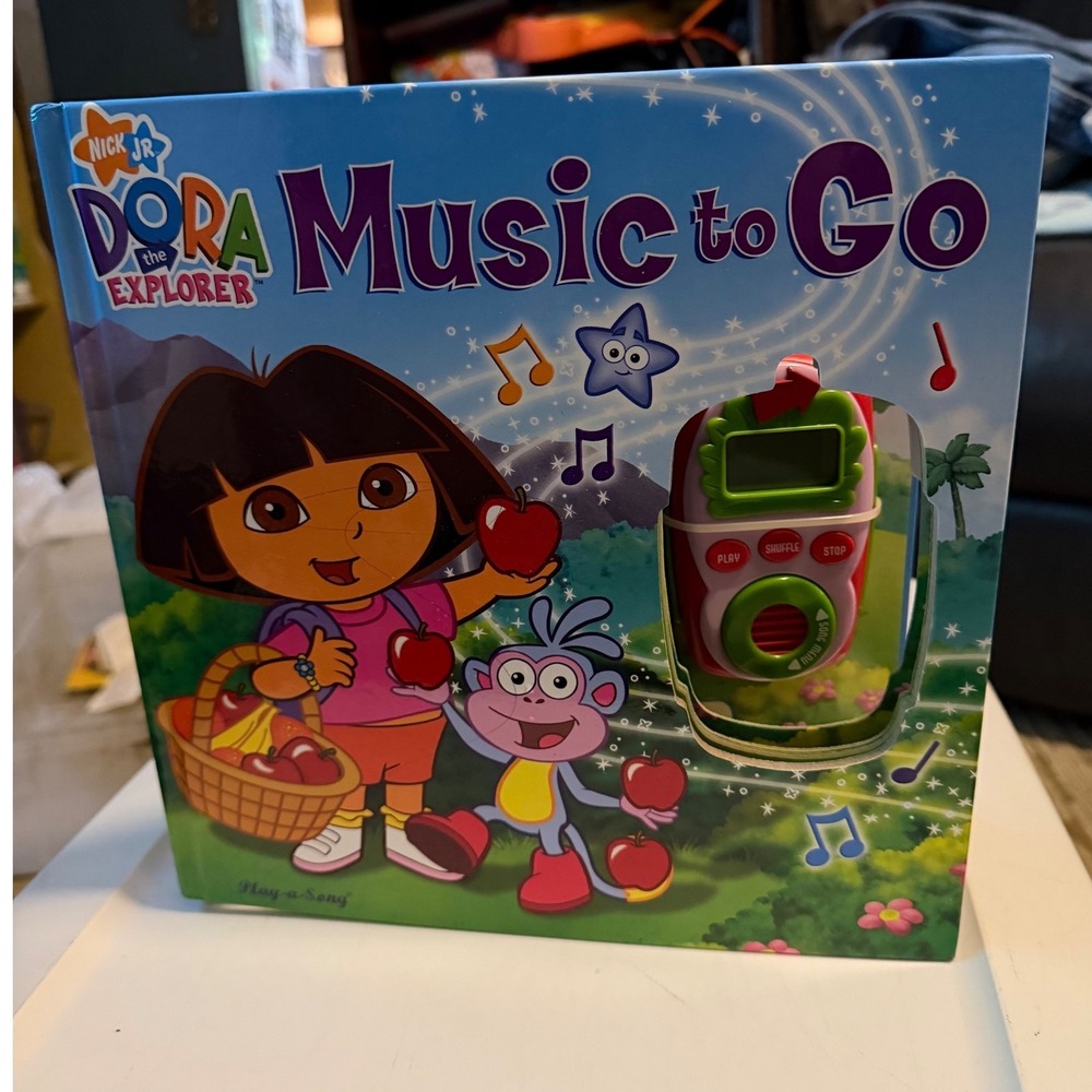 VTG Nick Jr Dora the Explorer Music to Go Play-a-Song Book with Toy Music Player